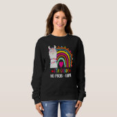 Sweatshirt 6e année Pas de problème Llama Professeur Arc-en-c (Devant entier)