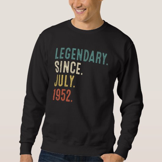Sweatshirt 70 ans de légende depuis juillet 1952 70e annivers (Devant)