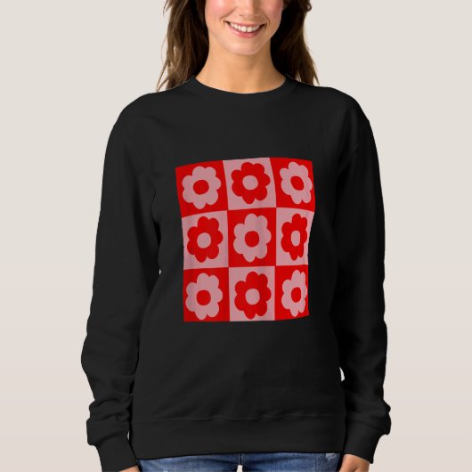 Sweatshirt 70cravates Vibes Avec Puissance Fleur (Devant)