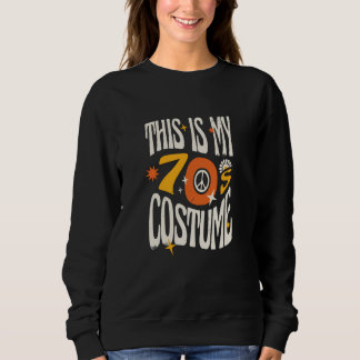 Sweatshirt 70's Costume Lettering Flat