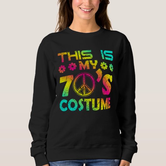 Sweatshirt 70s Halloween Costume 1970s Seven Music Disco (Devant)