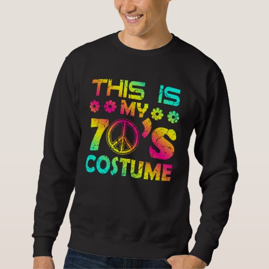 Sweatshirt 70s Halloween Costume 1970s Seven Music Disco (Devant)