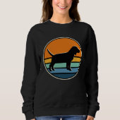 Sweatshirt 70s Retro Vintage Beagle (Devant)