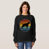 Sweatshirt 70s Retro Vintage Doberman (Devant entier)