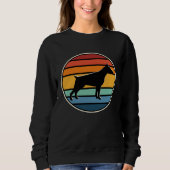 Sweatshirt 70s Retro Vintage Doberman (Devant)