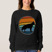 Sweatshirt 70s Retro Vintage German Shepherd (Devant)
