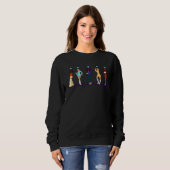 Sweatshirt 70s women characters (Devant entier)