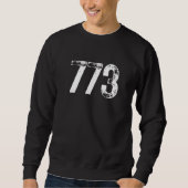 Sweatshirt 773 Area Code Chicago IL Mobile Telephone Area Cod (Devant)