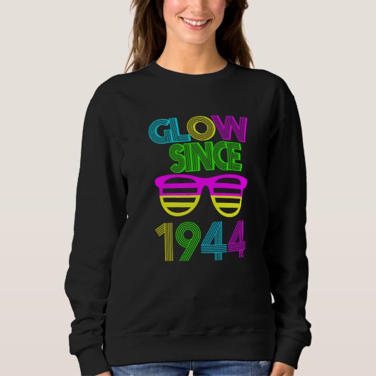 Sweatshirt 78e anniversaire Glow depuis 1944 Lunettes de sole (Devant)