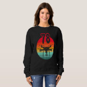 Sweatshirt 78e Anniversaire I Télécommande Rétro Drones Avec (Devant entier)