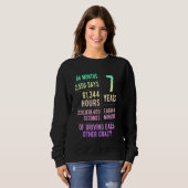 Sweatshirt 7 ans mariés Funny 7e anniversaire de Mariage (Devant entier)