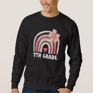 Sweatshirt 7e année Cute arc-en-ciel Enseignants Journée de c