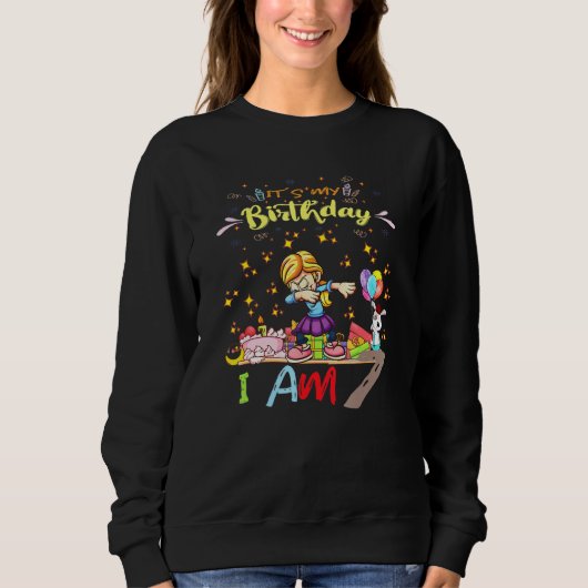 Sweatshirt 7e anniversaire Boom Kindergarten School Girls (Devant)