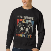 Sweatshirt 7th Grade Level Complete Game Controller Last Day  (Devant)