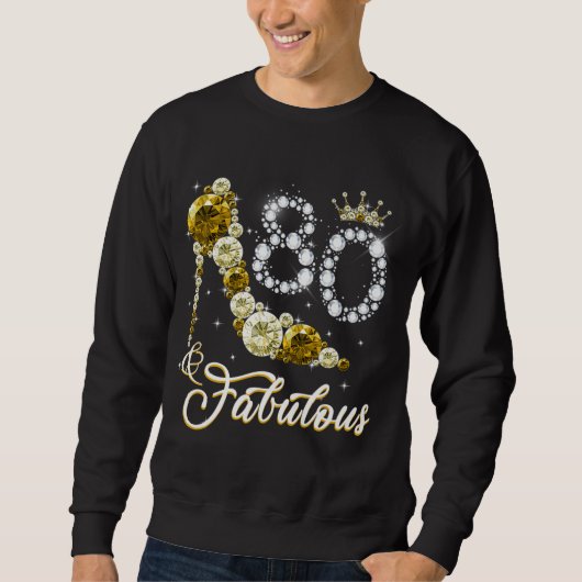 Sweatshirt 80 ans 80 ans et cadeaux fabuleux 80e anniversaire (Devant)