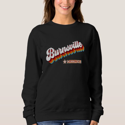 Sweatshirt 80 ans rétro Burnsville Minnesota Mn (Devant)