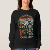 Sweatshirt 80 Year Old  September 1942  80th Bday (Devant)