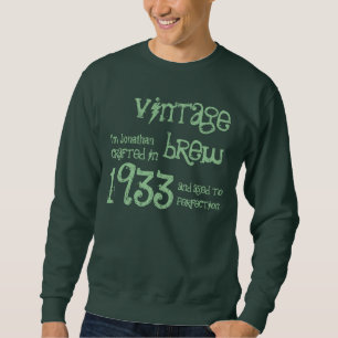 Sweatshirt 80e cadeau d'anniversaire 1933 Nom Vintage de la r
