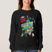 Sweatshirt 80's Made Me 90's Raised Me Retro 1980s 1990s Clas (Devant)