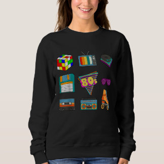 Sweatshirt 80's Retro Fashion Throwback Culture Disco Music P