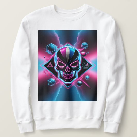 Sweatshirt 80s rétro-futurisme (Design devant)