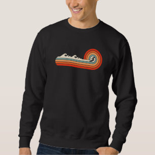 Sweatshirt 80's Retro Surfing Design Amour au Surf