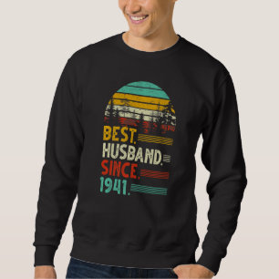 Sweatshirt 81e anniversaire de Mariage drôle meilleur mari de