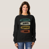 Sweatshirt 82 Ans Awesome Depuis Février 1940 82th Bir (Devant entier)