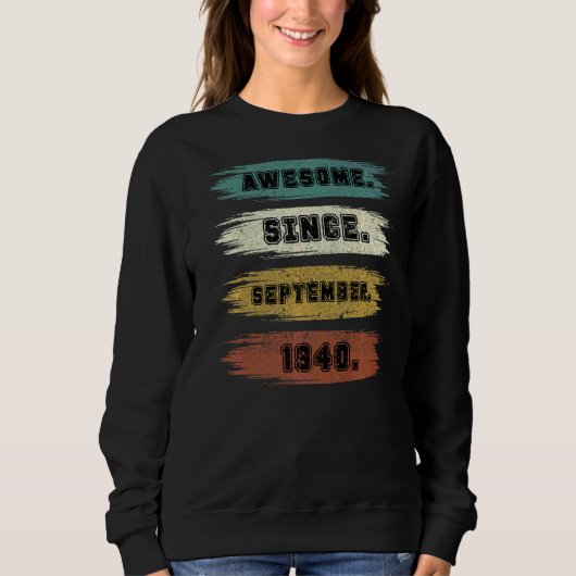 Sweatshirt 82ans Awesome depuis septembre 1940 82th Bir (Devant)
