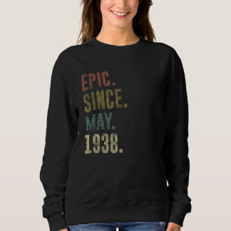 Sweatshirt 84e anniversaire Vintage Epic depuis mai 1938