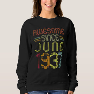 Sweatshirt 85e anniversaire stupéfiant depuis juin 1937 85 an