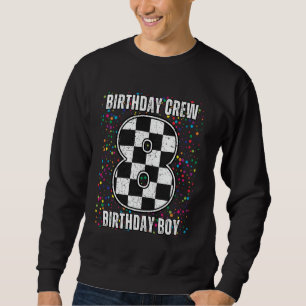 Sweatshirt 8 Anniversaire Chemise de course, Racing Drapeau B