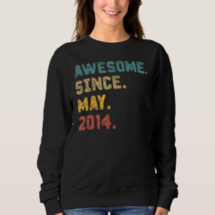 Sweatshirt 8 ans Awesome depuis mai 2014 8e anniversaire