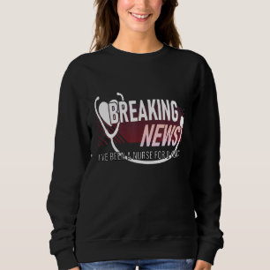 Sweatshirt 8 ans Infirmière Anniversaire 8 ans Employé Ap