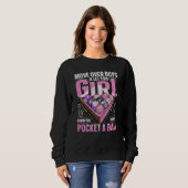Sweatshirt 8 ball pool billiard Quote for a Pool Player Girl (Devant entier)