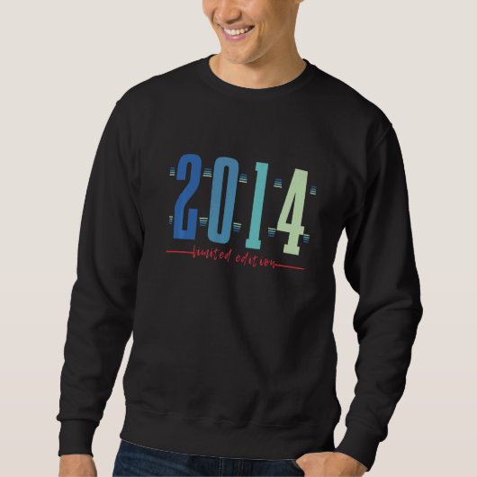 Sweatshirt 8e anniversaire garçon fille 8 ans 2014 3 (Devant)