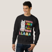 Sweatshirt 8th Grade No Prob Llama Back To School Eighth Kid  (Devant entier)