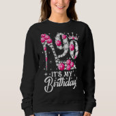 Sweatshirt 90 ans C'est mon 90e anniversaire Rose Diamond Sh (Devant)