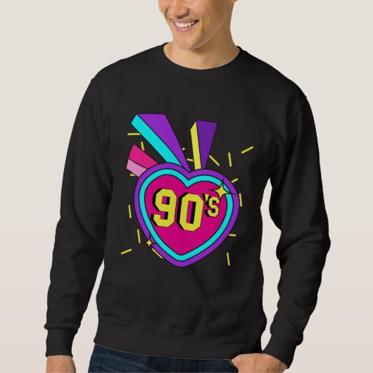 Sweatshirt 90s Outfit Retro Party 90s Costume Theme Party (Devant)