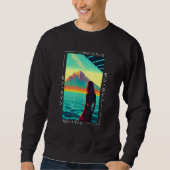 Sweatshirt 90's Retro Synthwave Japanese Vaporwave Otaku Aest (Devant)