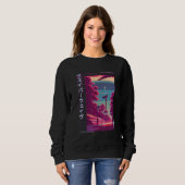 Sweatshirt 90's Retro Synthwave Japanese Vaporwave Otaku Aest (Devant entier)