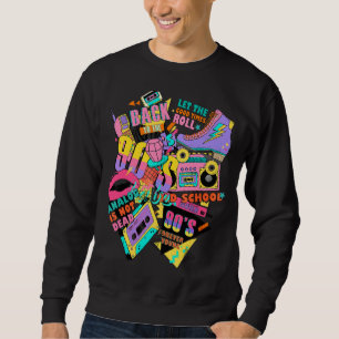 Sweatshirt 90s Theme Outfit Vintage Retro 90s Graphique