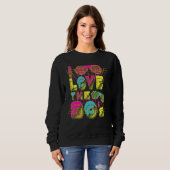 Sweatshirt 90s Vibe Pour 90s Musique I Heart The Nineties 2 (Devant entier)