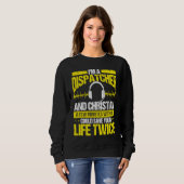 Sweatshirt 911 Dispatcher Christian Thin Gold Line Dispatch O (Devant entier)