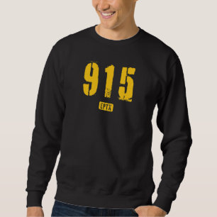Sweatshirt 915 EPTX El Paso TX conception de pochoir brut_1