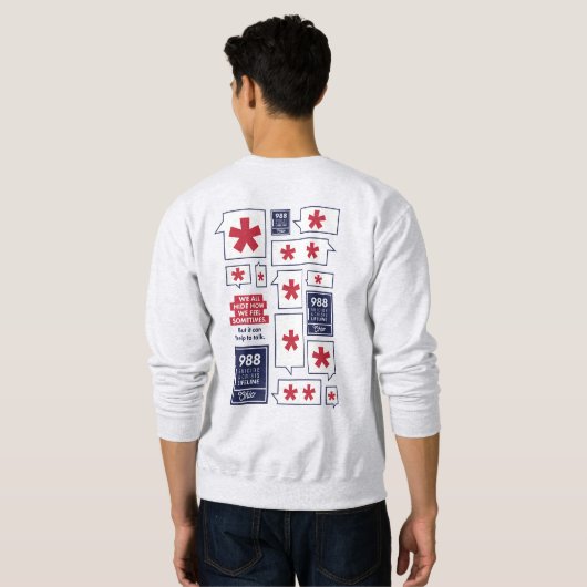 Sweatshirt 988 Col cou (Dos entier)