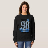 Sweatshirt 98 & Fabulous I Blue White Party Group Candid Phot (Devant entier)