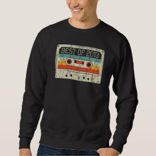 Sweatshirt 9e Anniversaire Meilleur De 2013 Bande De Cassette