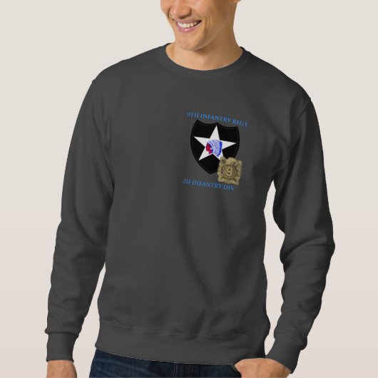 Sweatshirt 9ème Identification de RÉGIMENT d'INFANTERIE 2D. (Devant)