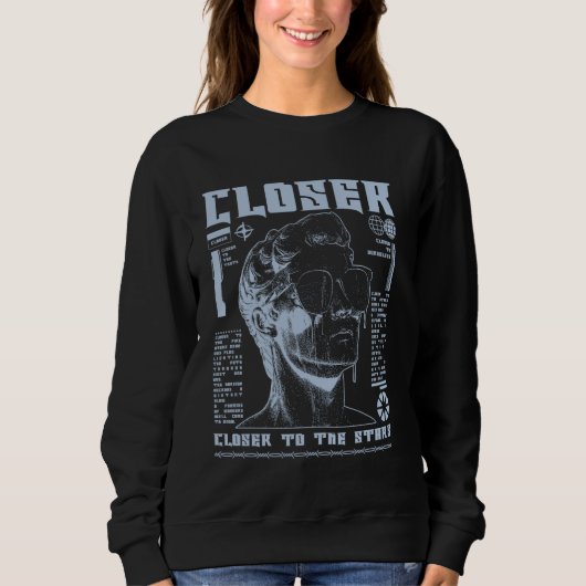 Sweatshirt A2K - Gras Graffiti urbain esthétique (Devant)